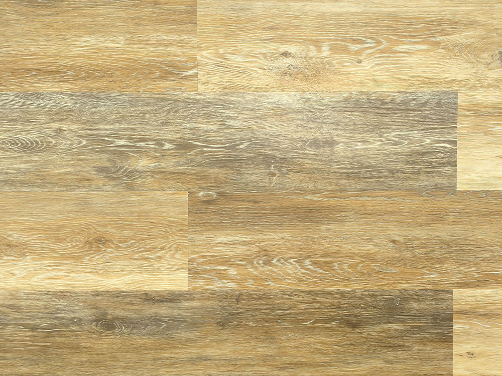 SPC que suela el contrapiso de madera marrón claro 7.25×48