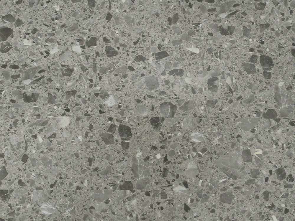 SPC-WG Baldosa con aspecto de piedra Terrazo gris medio 9×36